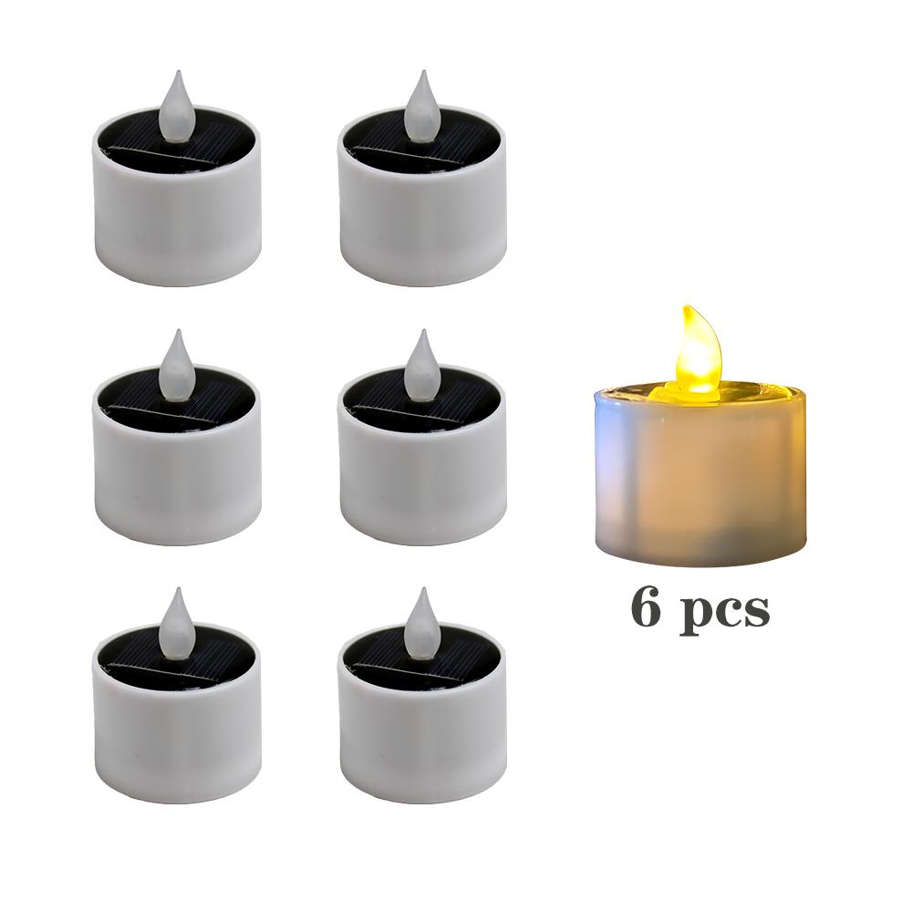 Solar Garden Light Led Candles Flameless Outdoor Waterproof Solar Tea Lights for Party Garden Home Christmas Terrace Decor