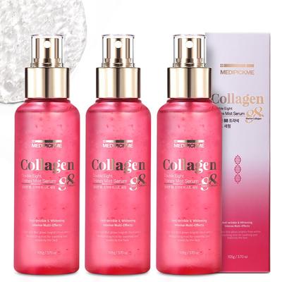 [3 Artikel] Niedermolekulares Kollagen 88% medipickme Kollagen Double Eight PDRN Tranek Mist Serum 105g