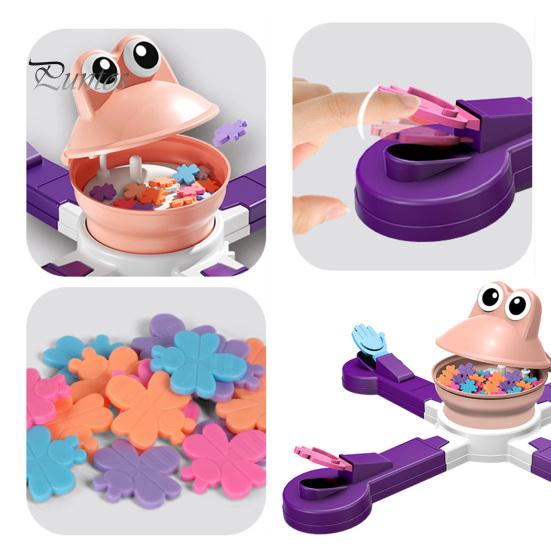 Electric Dinosaur Feeding Game Toy Movable Big Mouth Frog Food Launcher Multiplayer Competitive Educational Animal Feeding Toy Toddlers Boys Girls