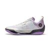 New LiNing Wade 808 4 Ultra Anti Slip Wear Resistant Low Top Basketball Shoes Men's White Purple ABAU065-3