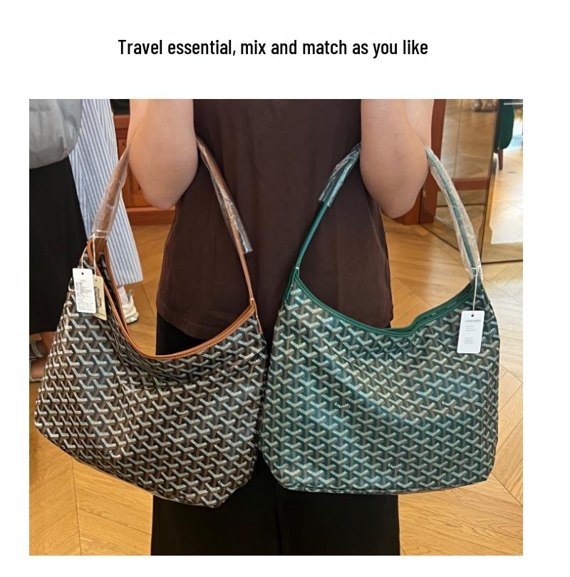 Guangzhou High-End Hobo Hundezahn Leder Schultertasche - Echtes Rindsleder, Große Kapazität Tote für Damen.