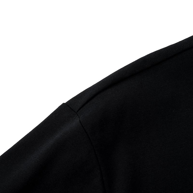 Li Ning T Shirts Men's Black Crew Neck Thin Straight Fit AHSW775-3
