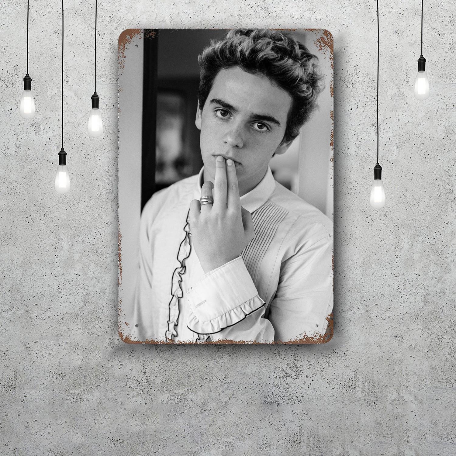 

jack dylan grazer Classic Poster Rusty Metal Plaque Retro Decorative Plate Bar Man Cave Garage Club Metal Sign Wall Decoration 20x30cm（7.8x11.8inch）
