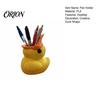 Office Supplies Organizer Cute Yellow Duck Pencil Holder, Creative PLA Stationery Organizer, Stable Pen Holder Desktop Cup for Home And Classroom Back
