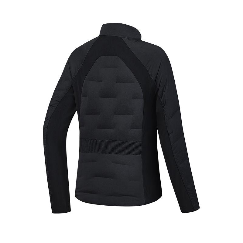 Fila Golf Series Lightweight Comfortable Warm Zip-Up Down Jacket Women Outerwear Deep-Black A11W445907F-BK