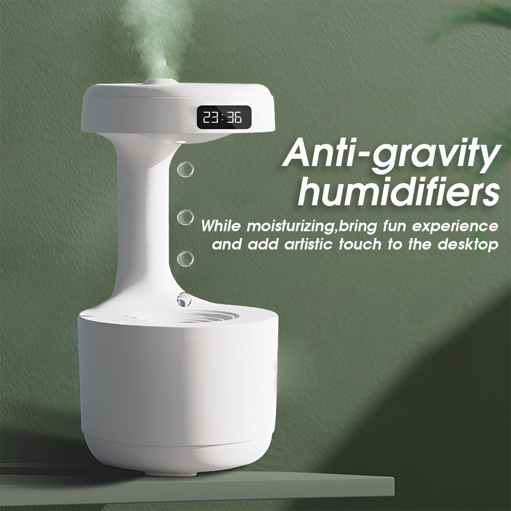 Wasserkapazität 600ml, Anti-Schwerkraft-Luftbefeuchter mit Licht, Schreibtisch-Wassertropfen-Rückfluss-Aromatherapiegerät