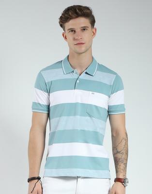 Men's Regular Fit Striped Polo T-Shirt | Half Sleeve | Collared Neck | Casual Wear T Shirt for Men's