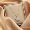 Exquisite Sparkling Zircon Snowflake Pendant Necklace, Suitable As A  Gift for Women's Wedding Banquets