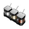 Moisture-Proof Kitchen Seasoning Box Set with Jars and Salt Container