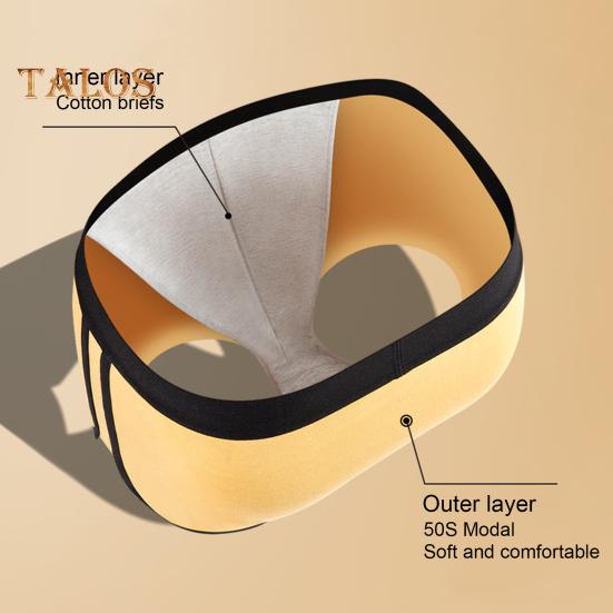 Pantalones cortos para hombre, ropa interior con forro triangular, cintura elástica, diseño de doble capa, pantalones 3 en 1, calzoncillos, culottes, calzoncillos tipo bóxer