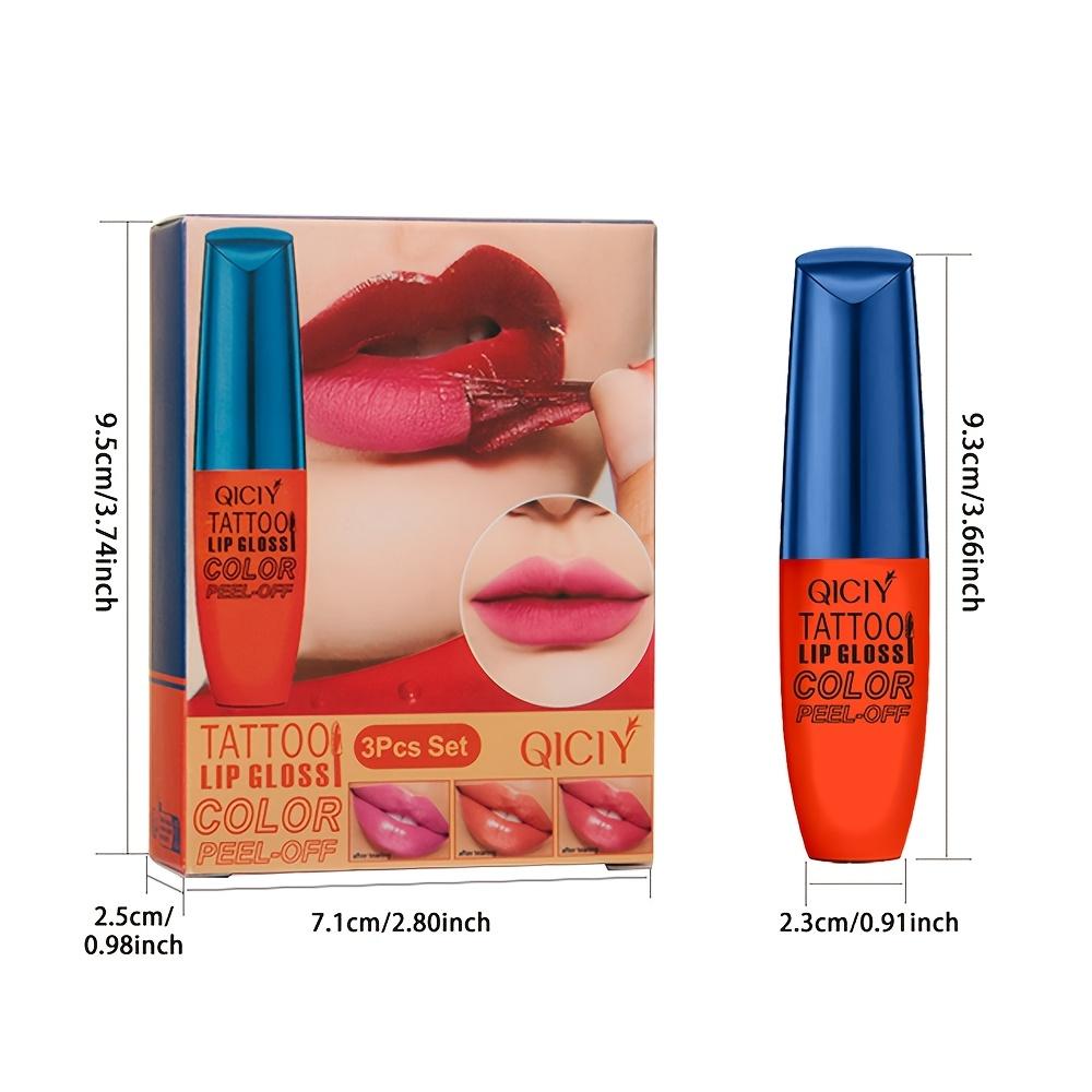 Rouge à lèvres Peel-Off, finition mate, brillant à lèvres hydratant, longue tenue, waterproof, cadeau idéal pour la Saint-Valentin et les anniversaires