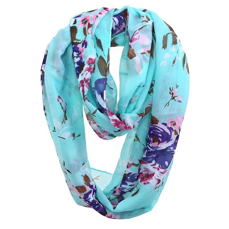 Корейская женская цветочная шифоновая съемная воротниковая накидка на шею шарф с принтом нагрудник летний дышащая защита шеи кружевная солнцезащитная шапка-снуд Q11