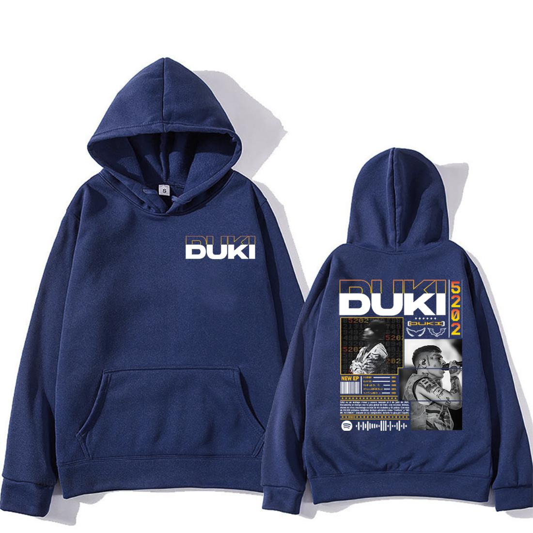 

Rapper Duki 5202 MIXTAPE 2025 Album Hoodies Men Women s Long Sleeve Fleece hip hop streetwear vintage Autumn Winter pullovers 3XL