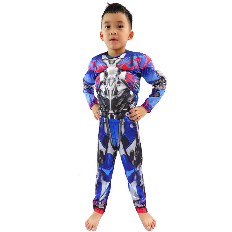Optimus Prime Transforming Muscle Costume for Kids - Halloween Cosplay Outfit