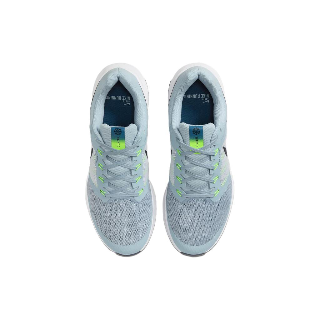 Nike Run Swift 3 Comfortable Durable Soft Wear-Resistant Breathable Support Low-Top Casual Running Shoes Men Sneaker Blue Black DR2695-402