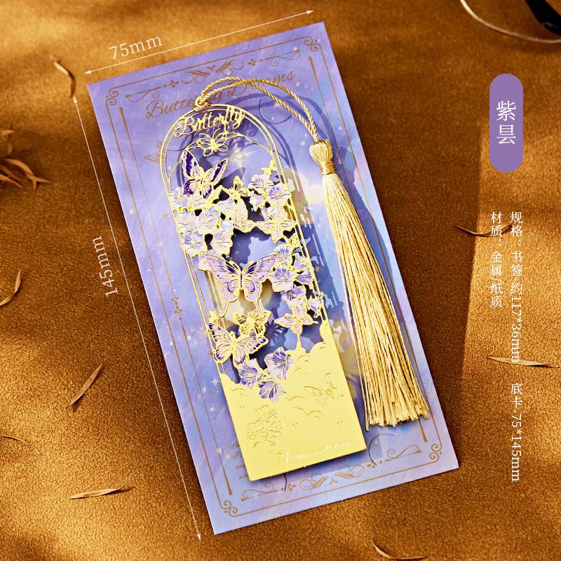 

Oil Painting Metal Bookmarks Hollow Out Classical Cultural Creative Memorial Gifts Graduation Rewards for Students Book Marker