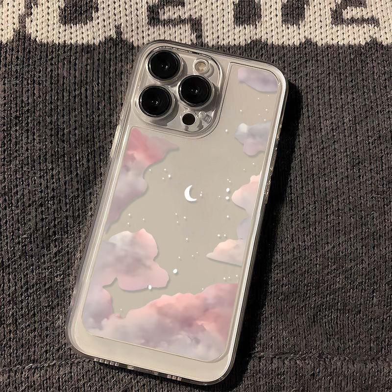 Pink Cloud for iPhone17promax Phone Case Apple 16 Fine Hole 14/13 New 15 Premium 12