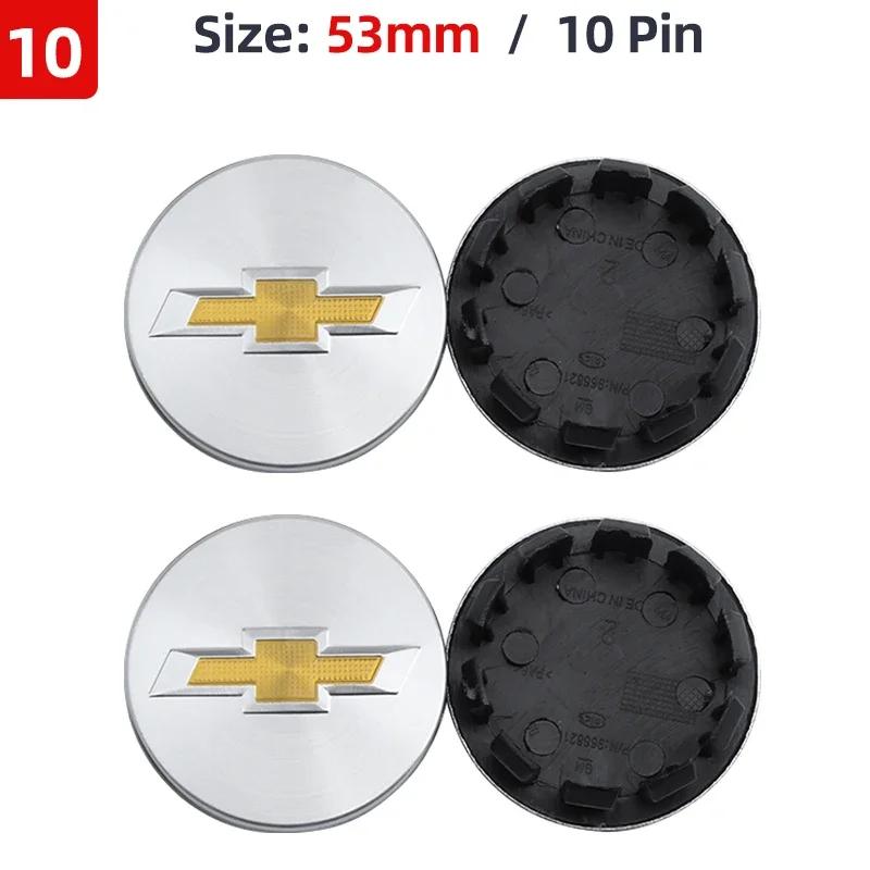 4pcs 53mm 58mm 59mm 64mm Car Wheel Center Hub Caps Cover Decor Sticker For Chevrolet Cruze Malibu Sail Equinox AVEO Lova RV