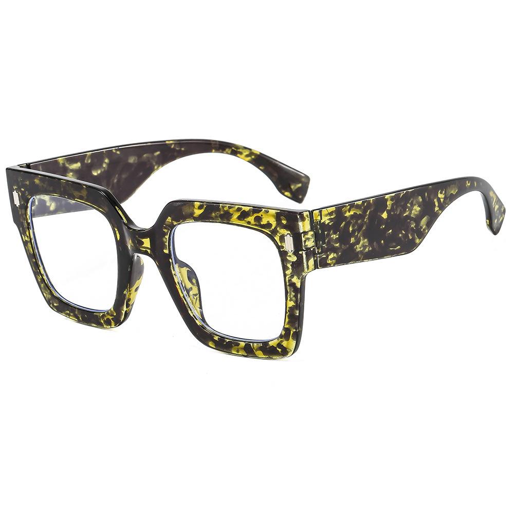 Anti-blue Light Glasses Large Frame Square Eyewear Women Men Luxury Eyeglasses Blue Light Blocking Man Lady Computer Eyeglas