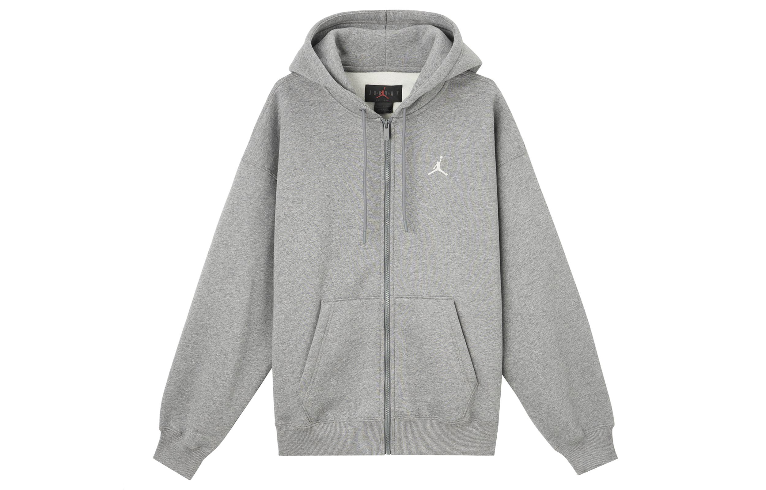 Мужская толстовка Jordan Brooklyn Fleece SS25 Угольно-серый/Парусный белый IB7232-091 M