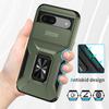 For Google Pixel 8a Case Camshield Kickstand TPU+PC Anti-Slip Phone Cover