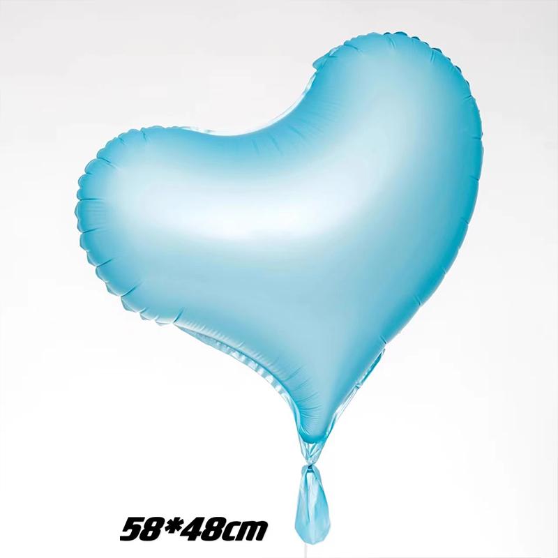 Pastel-Colored Birthday Party Balloons Large Red Heart-Shaped Foil Balloons Perfect For Valentine'S Day And Weddings