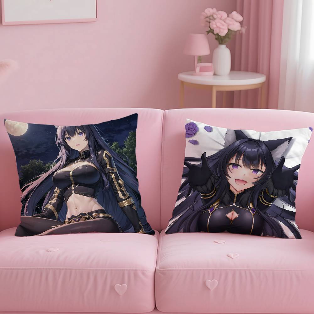 The E-Eminence In S-Shadow Delta Alpha Pillow Case Anti-dustmite Pillow Invisible Zipper Silky Short Plush Sofa Cushion Cover