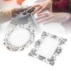 2 Pcs Nail Art   Vintage Metal   Resin Display Board   Nail Polish Mixing  