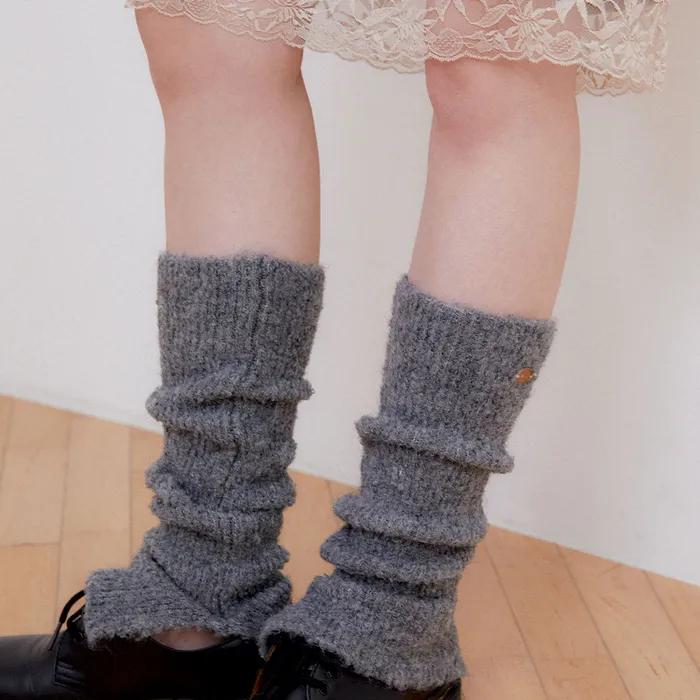 Soft Cozy Leg Warmer (F004_charcoal)