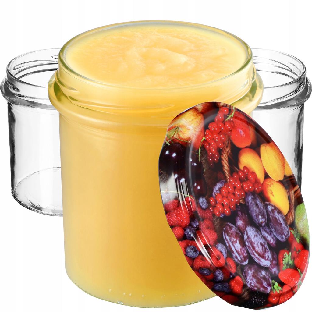 KADAX 10x Glas Glas 350ml Für Konserven Marmelade Honig Pastete Fleisch