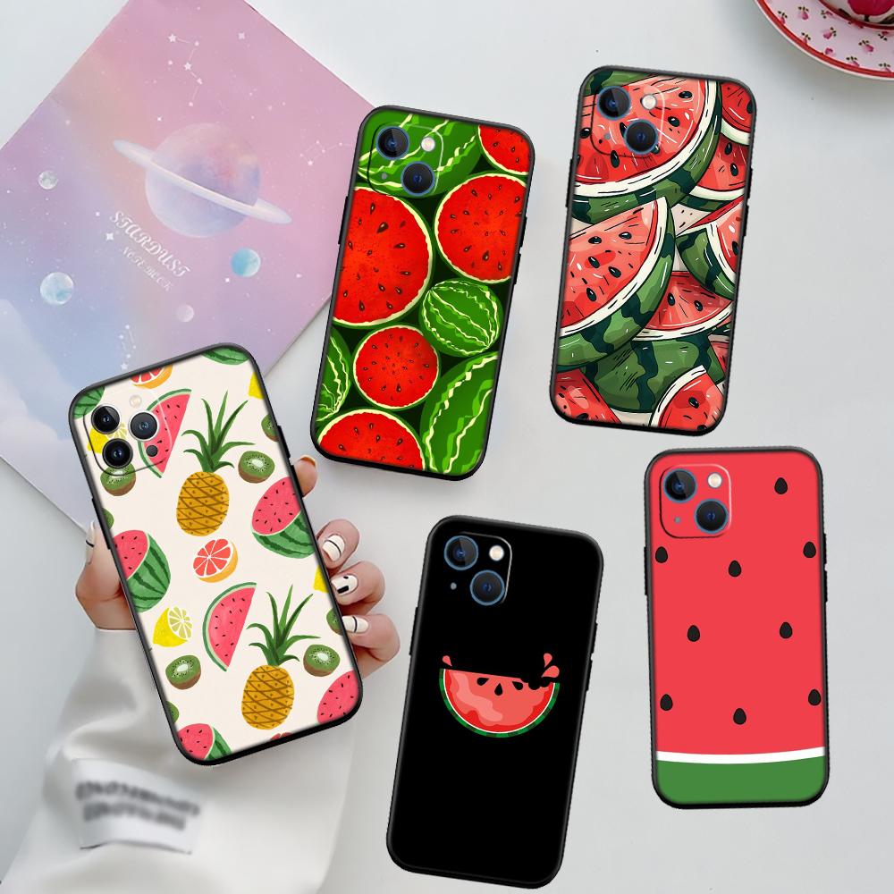RA8 Cartoon-Frucht Wassermelone Handyhülle für Samsung Galaxy S20 S21 S22 Ultra FE + Plus A21S A22 A24 A25 A26 A30 A30S A31