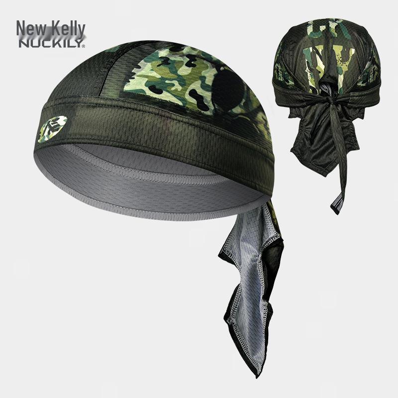 NUCKILY Unisex Sweat-Wicking Sports Headband & Pirate Cap - Hip Hop, Cycling, Dance, and Sun Protection.