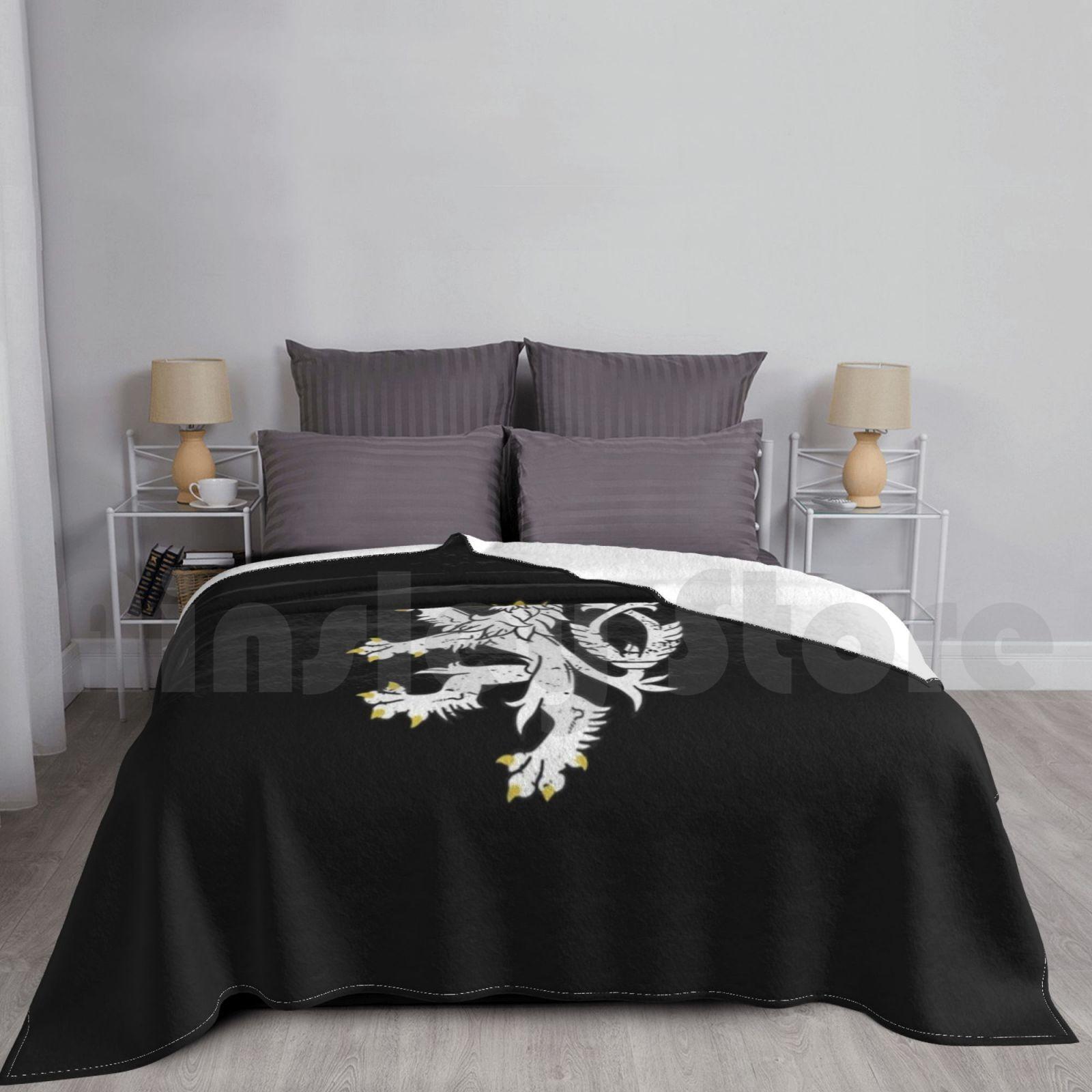Esk Republika Lion Coat Of Arms | Czech Republic Souvenir Blanket Fashion Custom Czech Czech Republic Size: 75*100cm, Weight: 230 GSM