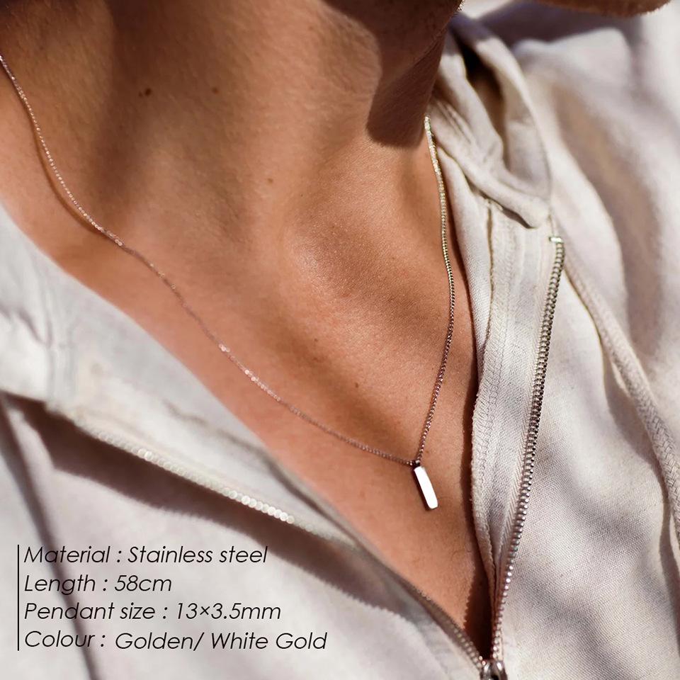 European-American Bohemian Style Cuban Chain Necklace: Simple, Fashionable, Luxurious Clavicle Accessory