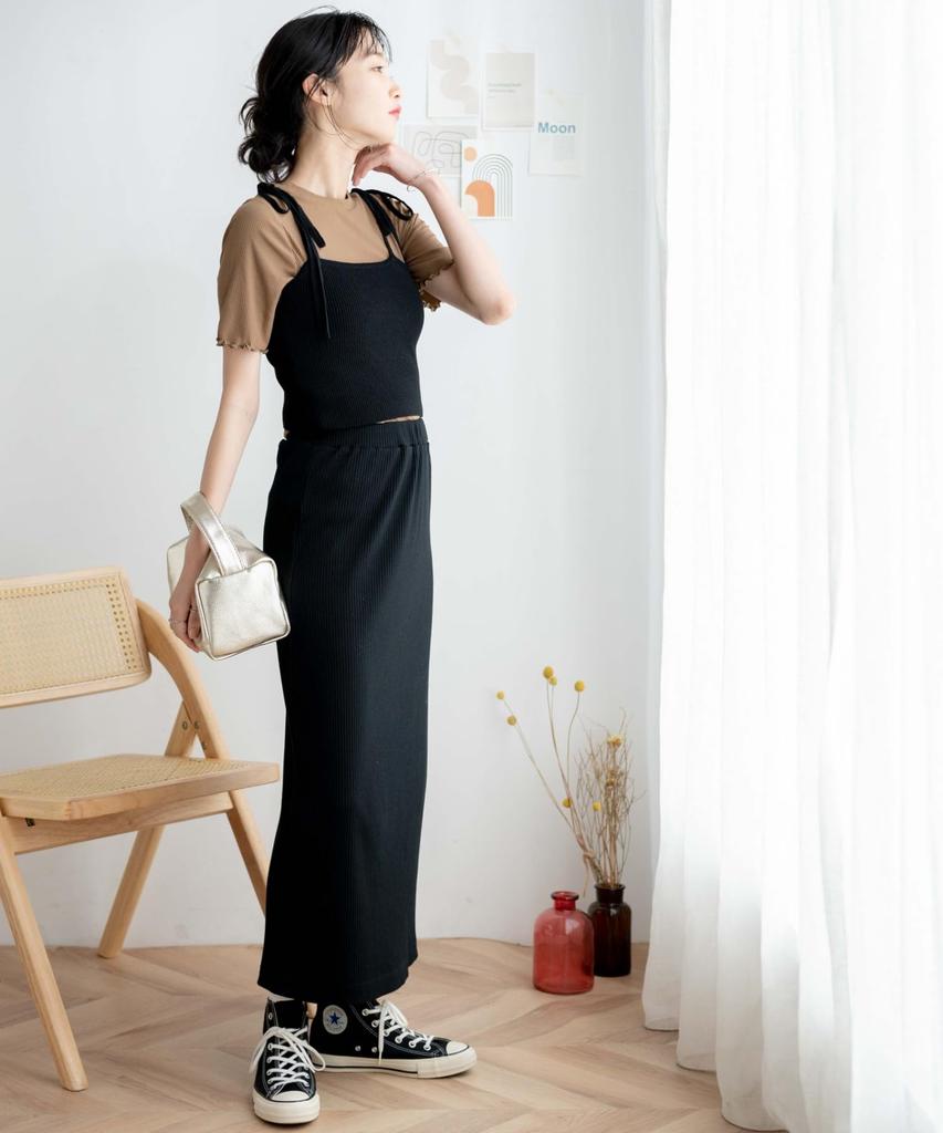 WEGO Ruffled Ribbed Short Cut and Sewn Summer Solid Size Brown Women's Soft-Touch T-Shirt, Sleeve, Top, Clothes, Color, Simple, Casual, Spring,