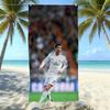 Asciugamano da Spiaggia in Microfibra Stampato Sport Calcio Asciugatura Rapida Morbido Assorbente Asciugamano da Bagno per la Costa