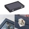 Elegant Velvet Lined Pin Display Box Sturdy Tabletop Medal Display Shadow Box Functioanl Large Velvet Pin Organizers