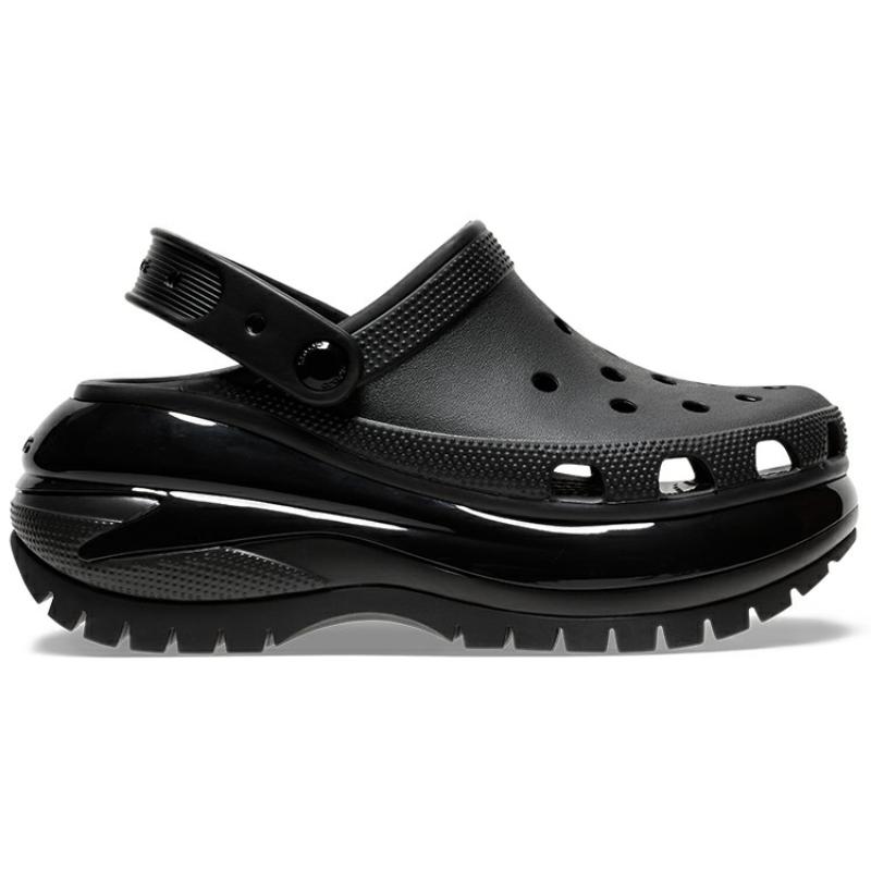 Crocs Mega Crush Clog EVA Classic Crush Sandalen 6.1cm Unisex Schwarz
