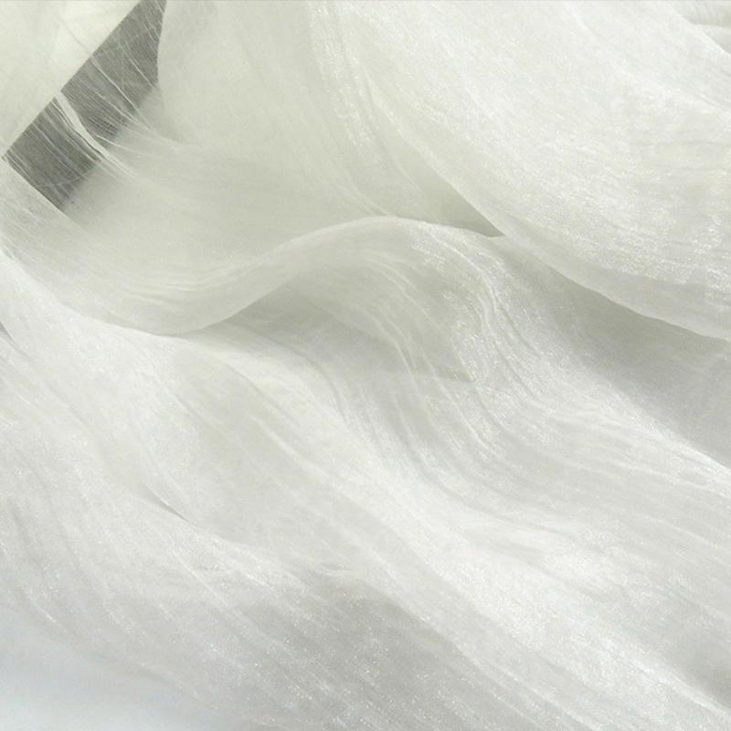 30D Silky Crepe Chiffon Fabric Thin Transparent Shimmer Sheer Hanfu Organza Fabric For Diy Sweing Ancient Hanfu Dress Costume