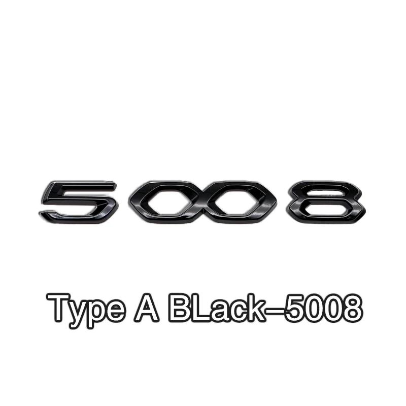 2026 Adesivo Auto Caldo 1 PZ Adesivo Auto in ABS Alta Qualità Stemmino Logo Bagagliaio Adesivo Numero per Peugeot 3008 4008 4008 5008 508L Acc