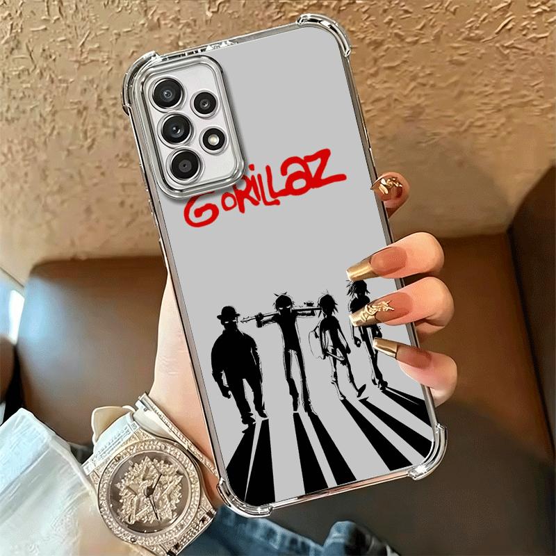 G-Gorillaz Anime Soft Phone Case For Samsung A17 A27 A07 A37 A57 A16 A56 A15 A55 A14 A54 A13 A53 A26 A36 A25 A35 A24 A34 A23 A33