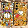 Cute Anime G-Garfields Cat Phone Case For Samsung S 24 Fe 25 Ultra Plus 20 Lite 21 30 22 23 24 22 Ultra 5G Fundas