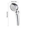 Water Saving High Pressure Shower Head Hand Hold Round Bathroom Accessory Chrome ABS Shower Heads