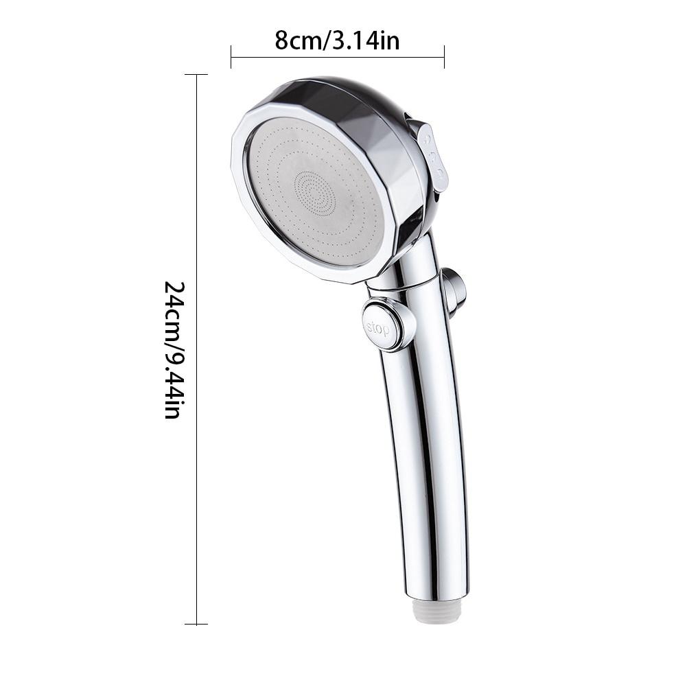 Water Saving High Pressure Shower Head Hand Hold Round Bathroom Accessory Chrome ABS Shower Heads