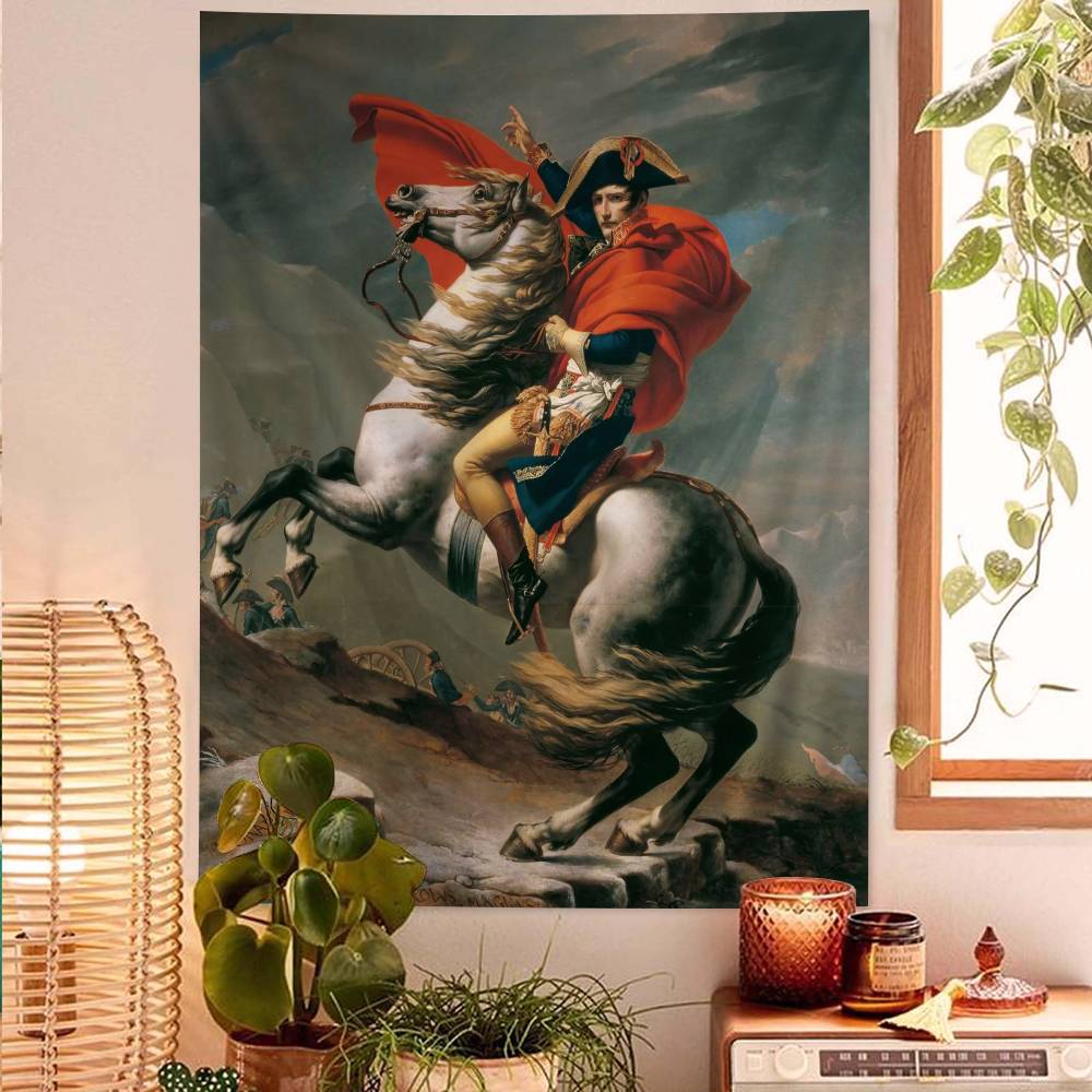 Napoleon Bonaparte Art Anime Tapestry Hanging Tarot Hippie Wall Rugs Dorm Home Decor