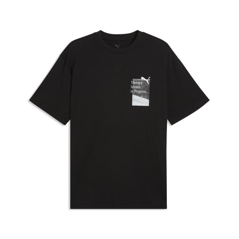 PuMa M Графическая футболка Расслабленная 637402 01bk S