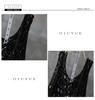 OIUYUE Openwork Knit Summer Tank Loungewear Women's V-Neck Camisole, Sleeveless, Top, Top, (Free Size, Beige)