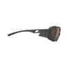 Rudy Project AGENT Q Sports Black Altitude Gold Sunglasses, Matte/High + Multi-Laser + Clear, SP709806-S003
