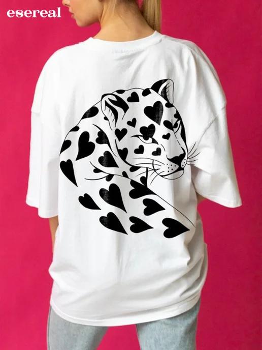 Oversized Pinterest print T-shirt M