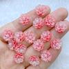 60 Stück neue, niedliche Mini-Nagellacke aus Kunstharz (11 mm), glänzende Cartoon-Blumen, flache Rückseite, Verzierungen für Haarschleifen und Accessoires